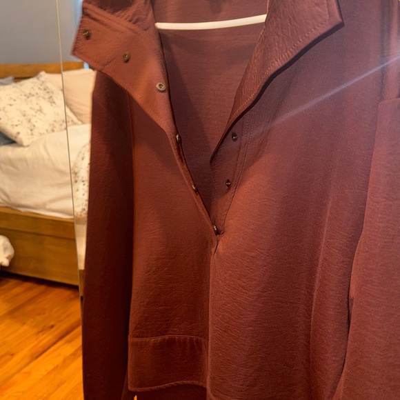 Brown half sweatshirt. Zara - Picture 2 of 6